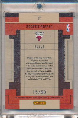 Panini 2010-2011 Threads Century Legends #12 Scottie Pippen 15/50