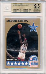 Hoops 1990-1991 NBA Hoops All Star Weekend #5 Michael Jordan  / BGS Grade 9.5