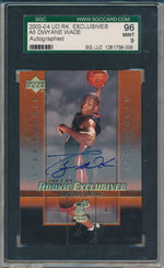 Upper Deck 2003-2004 Rookie Exclusives Star Rookie #A5 Dwyane Wade  / PSA Grade 10 / Auto Grade 9