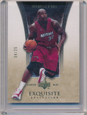 Upper Deck 2004-2005 Exquisite Collection Gold #20 Shaquille O'neal 4/25