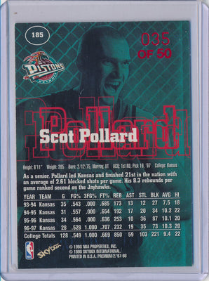 SkyBox 1997-1998 Premium Star Rubies #185 Scot Pollard 35/50