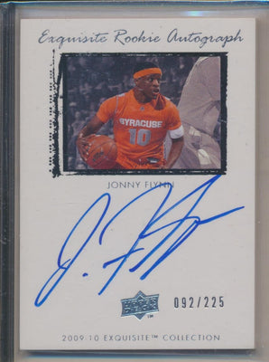 Upper Deck 2009-2010 Exquisite Collection Rookie Auto #58 Jonny Flynn 92/225