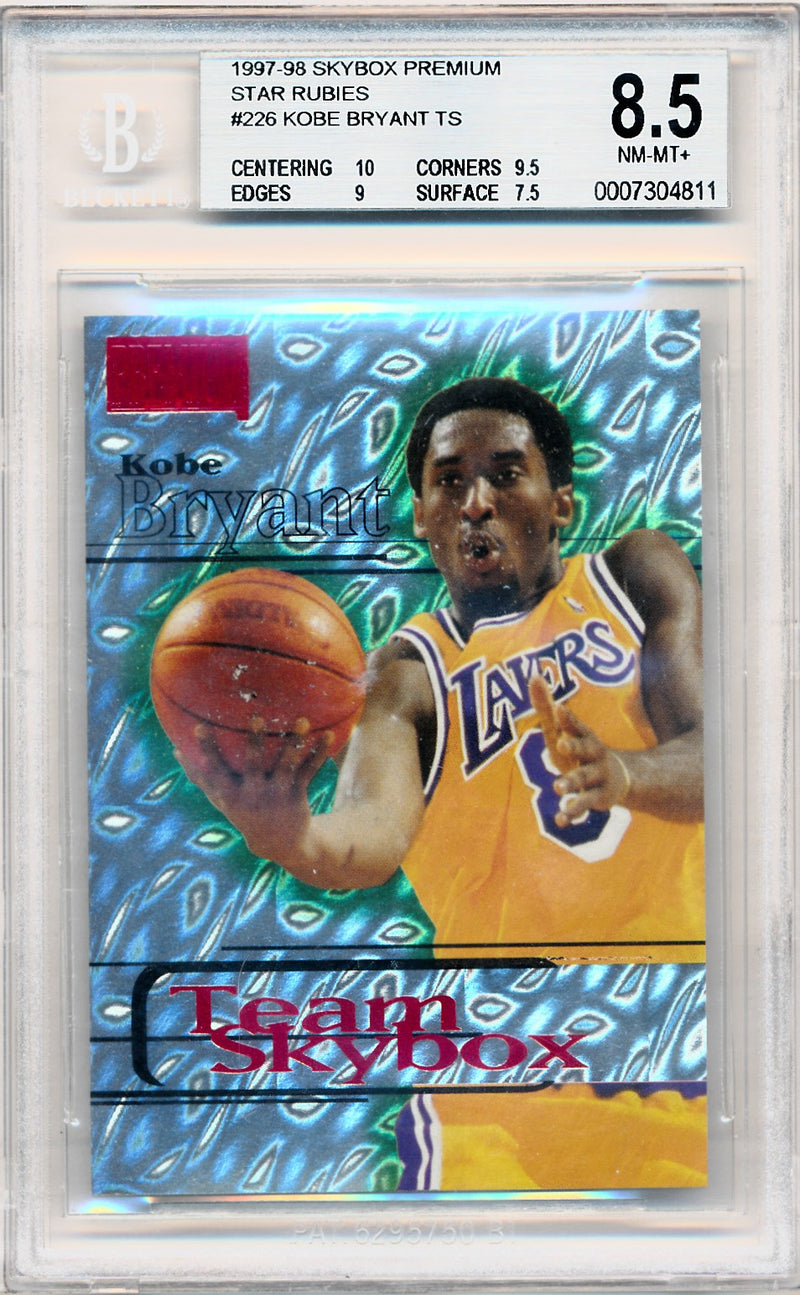 Skybox 1997-1998 Premium Star Rubies #226 Kobe Bryant 42/50 / BGS 