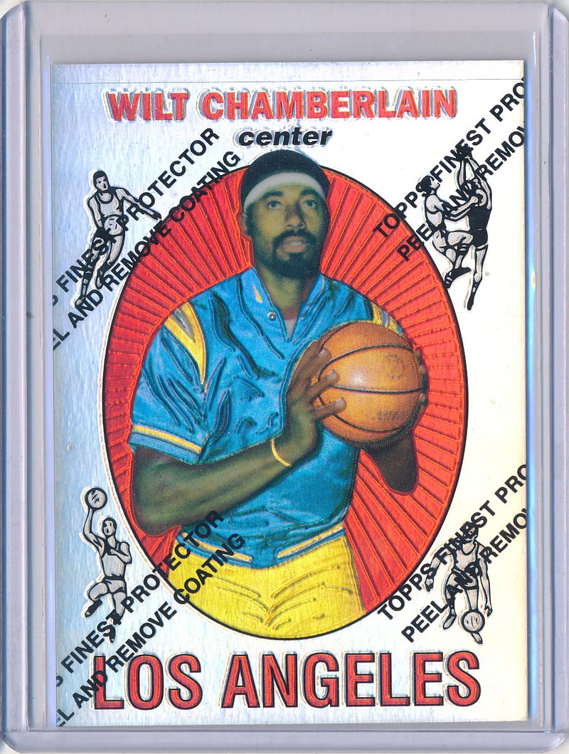 Topps 1996-1997 Finest Reprint Refractor #1 Wilt Chamberlain