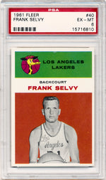 Fleer 1961 Los Angeles Lakers  #40 Frank Selvy  / PSA Grade 6