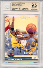 Topps 2007-2008 Stadium Club First Day Issue #24 Kobe Bryant 267/1999 / BGS Grade 9.5