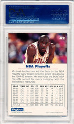 Skybox 1992 USA Basketball NBA Playoffs #42 Michael Jordan  / PSA Grade 10