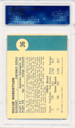 Fleer 1961 Cincinnati Royals  #36 Oscar Robertson  / PSA Grade 7.5