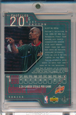 Upper Deck 1998-1999 SP Authentic Profiles 3 #P11 Gary Payton 92/100