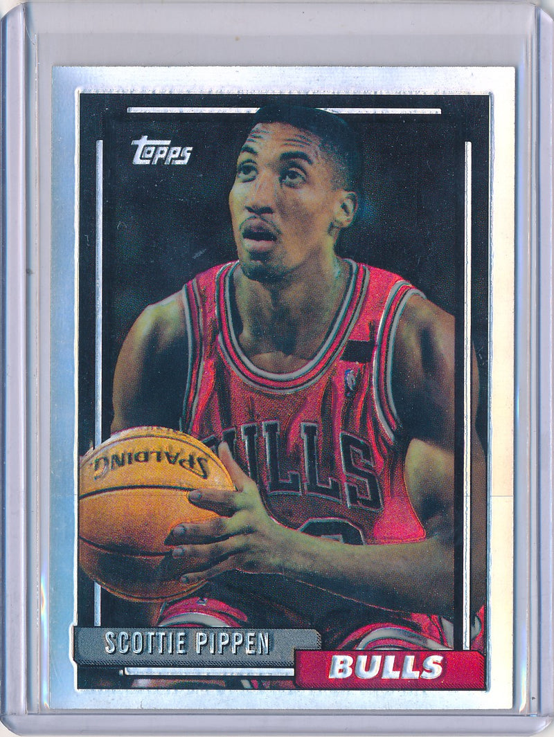 Topps 1996-1997 Finest Reprint Refractor #389 Scottie Pippen