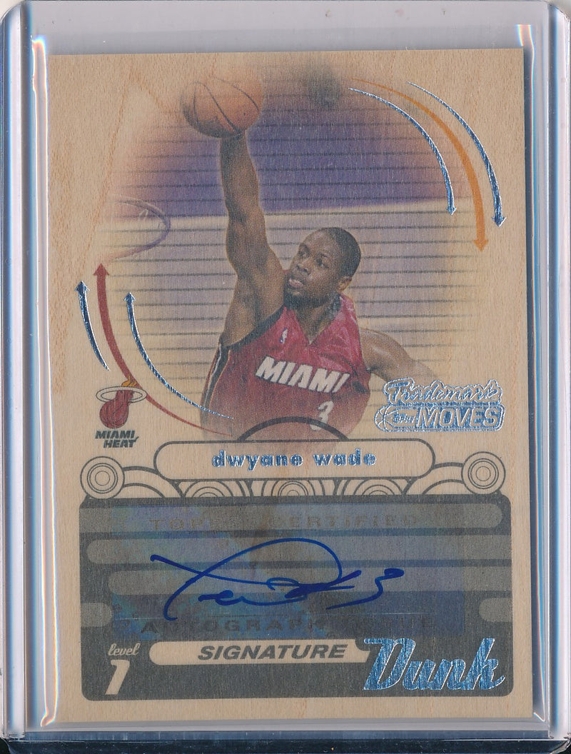 Topps 2006-2007 Trademark Moves Signature Dunks #SDU-3 Dwyane Wade 8/10