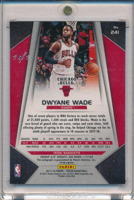 Panini 2017-2018 Prizm Black Disco #241 Dwyane Wade 1/1