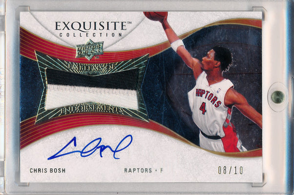 Upper Deck 2007-2008 Exquisite Collection Emblems Of Endorsement #EECB Chris Bosh 8/10