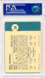 Fleer 1961 Boston Celtics  #38 Bill Russell  / PSA Grade 7