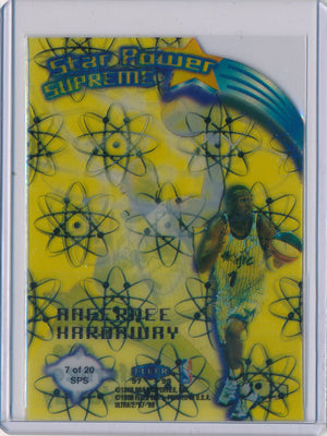 Fleer 1997-1998 Ultra  Star Power Supreme #7/20SPS Anfrernee Hardaway