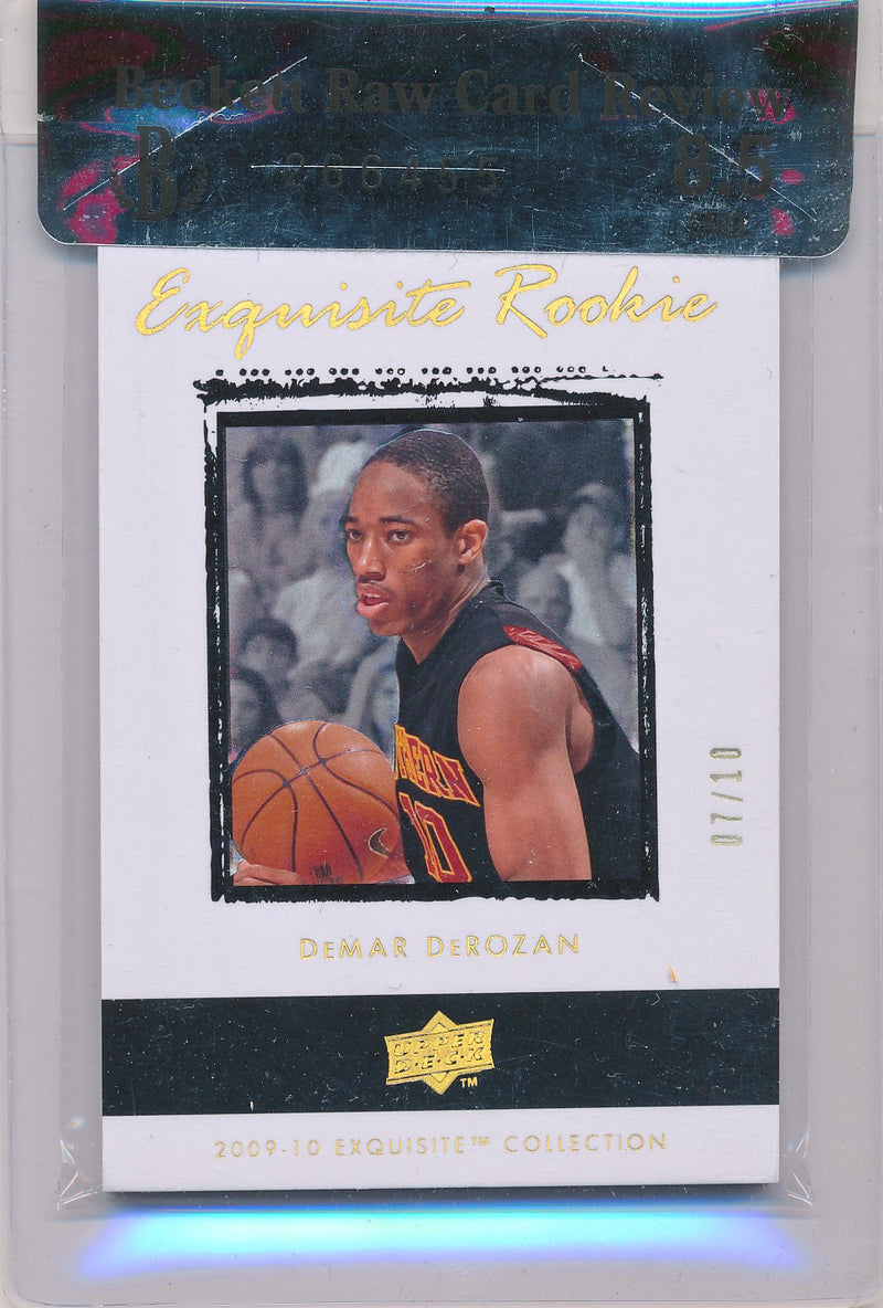 Upper Deck 2009-2010 Exquisite Collection Rookie Parallel #65 Demar Derozan 7/10