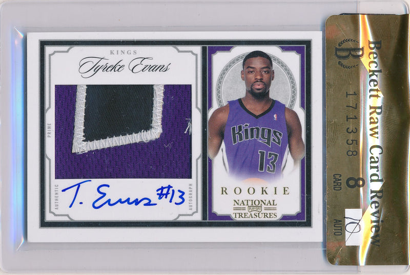 Panini 2009-2010 National Treasures Century Gold #204 Tyreke Evans 21/25 / Auto Grade 10