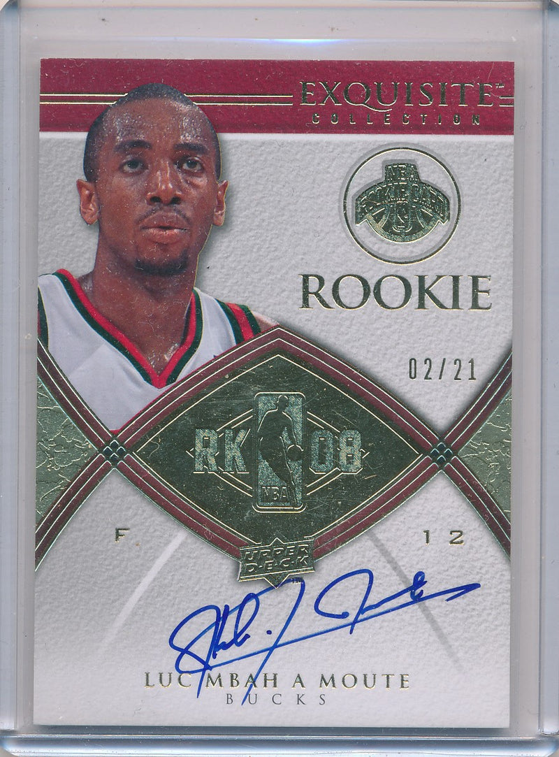 Upper Deck 2008-2009 Exquisite Collection Rookie Parallel #98 Luc Mbah A Moute 2/21