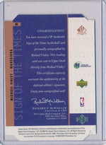 Upper Deck 1998-1999 SP Authentic Sign Of The Times #MI Michael Finley