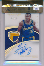 Panini 2014-2015 Immaculate Collection Acetate Patch Auto #42 Tim Hardaway 4/10 / BGS Grade 8 / Auto Grade 10