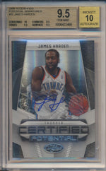 Panini  2009-2010 Certified Potential Signatures #25 James Harden 15/25 / BGS Grade 9.5 / Auto Grade 10