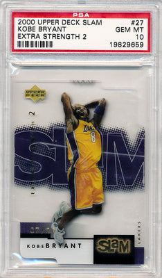 Upper Deck 2000 Slam Extra Strength 2 #27 Kobe Bryant 7/25 / PSA Grade 10