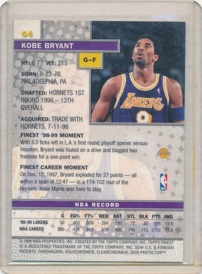 Topps 1999 Finest  #64 Kobe Bryant