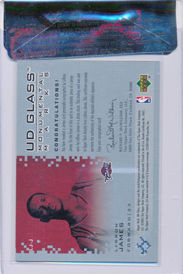 Upper Deck 2003-04 UD Glass Monumental Marks #LJ-J Lebron James  / BGS Grade 9 / Auto Grade 9