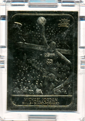 Fleer 1997 23KT Gold Card # Michael Jordan 629/10,000