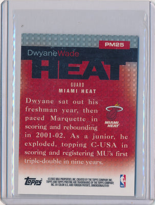 Topps 2003-2004 Pristine Mini #PM25 Dwyane Wade