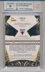 Panini 2012-2013 Prefered Silhouettes Prime #271 Scottie Pippen 4/5 / BGS Grade 8.5 / Auto Grade 10