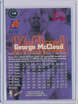 SkyBox 1997-1998 Premium Star Rubies #148 George McCloud 7/50