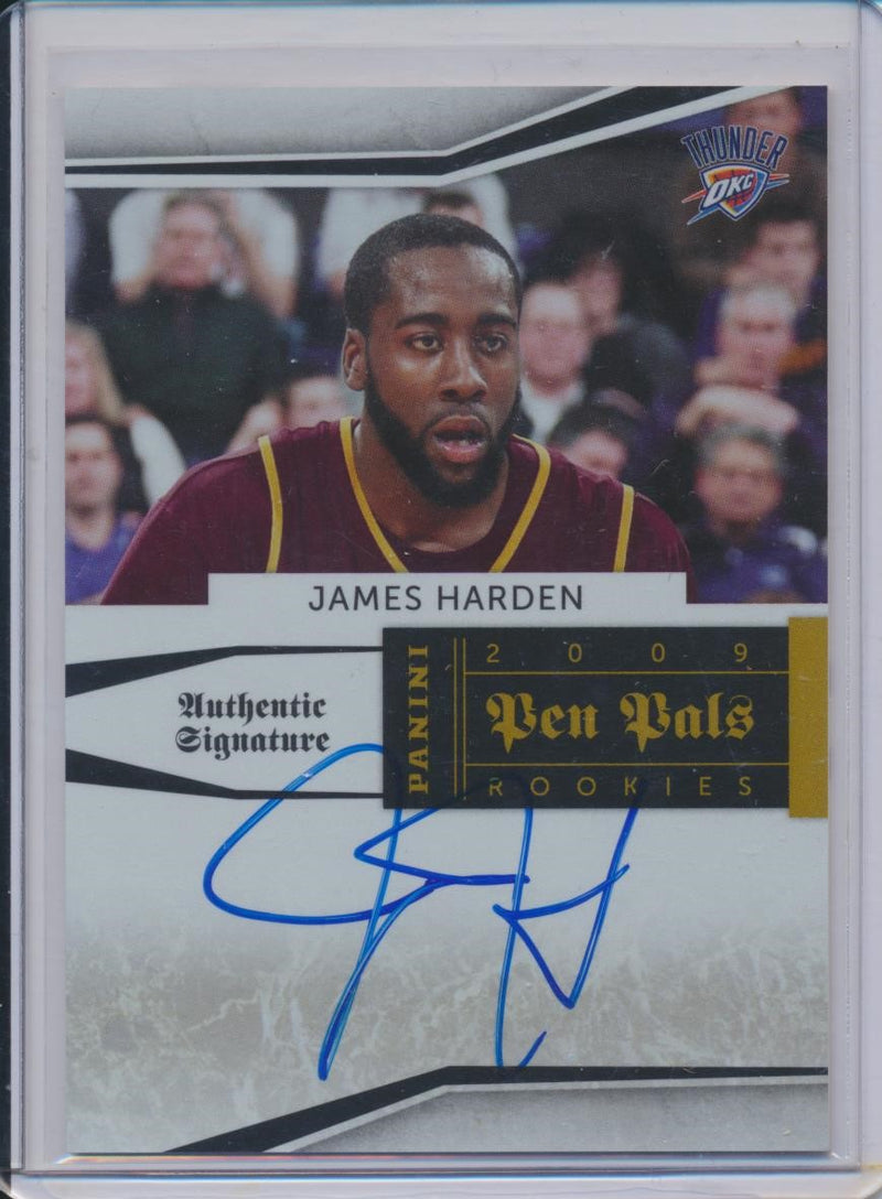 Panini  2009-2010 National Treasures Pen Pals RC Auto #JH James Harden 17/50