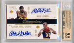 Panini 2010-2011 National Treasures Champions Signatures Quads #3 Magic Johnson / Kareem Abdul Jabbar / James Worthy / Michael Cooper 3/4 / BGS Grade 9.5 / Auto Grade 10