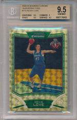 Topps 2008-09 Bowman Chrome Superfractors #115 Kevin Love 1/1 / BGS Grade 9.5