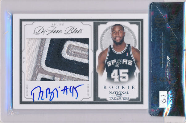 Panini 2009-2010 National Treasures Century Silver #232 Dejuan Blair 69/99 / Auto Grade 10