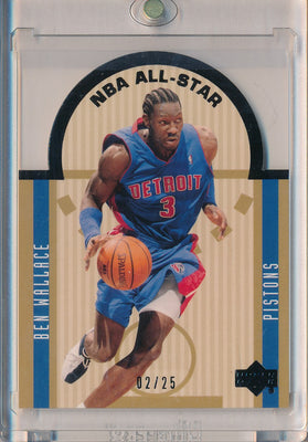 Upper Deck 2003-2004 SE Die Cuts NBA All Stars Black #SE10 Ben Wallace 2/25