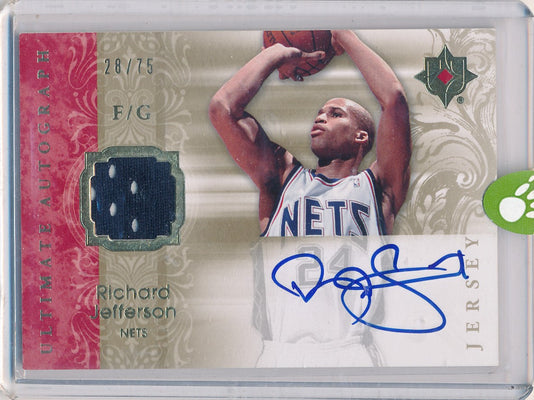 Upper Deck 2006-07 Ultimate Collection  Ultimate Jersey Autographs #AU-RJ Richard Jefferson 28/75