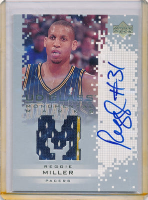 Upper Deck 2003-04 UD Glass Monumental Marks #RM-J Reggie Miller