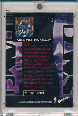 SkyBox 1998-1999 Hoops BAMS #9/10B Anfrernee Hardaway 122/250