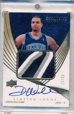 Upper Deck 2007-2008 Exquisite Collection Limited Logos #LLDW Deron Williams 13/50