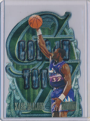 SkyBox 1996-1997 Premium Golden Touch #7/10 Karl Malone