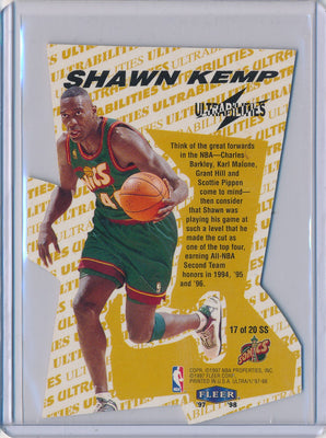 Fleer 1997-1998 Ultrabilities Superstar #17/20SS Shawn Kemp