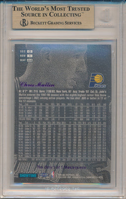 Fleer 1997-1998 Flair Showcase  Row 1 Masterpieces #44 Chris Mullin 1/1 / BGS Grade 9.5