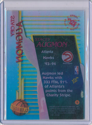 Topps 1993-1994 Stadium Club Clearcut #1 Stacey Augmon