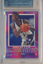 SkyBox 1996-1997 E-X2000 Credentials #37 Ray Allen 39/499 / BGS Grade 8.5