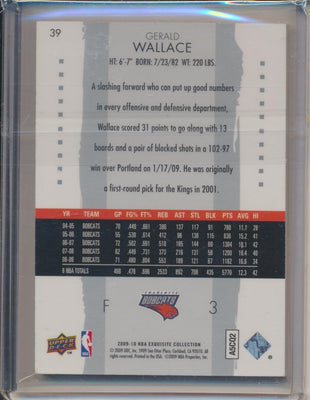 Upper Deck 2009-2010 Exquisite Collection Base #39 Gerald Wallace 62/199