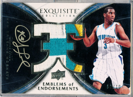 Upper Deck 2008-2009 Exquisite Collection Emblems Of Endorsement #EECP Chris Paul 2/10