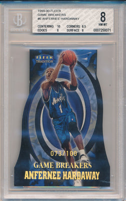 Fleer 1999-2000 Tradition Game Breakers #6/15GB Anfernee Hardaway 78/100 / BGS Grade 8