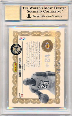 Panini 2010-2011 Gold Standard Gold Bars Signatures #4 Kobe Bryant 10/24 / BGS Grade 9.5 / Auto Grade 10